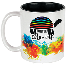 11oz White w/Black Int Ceramic Mug